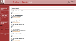 Desktop Screenshot of cahiers.jaures.info